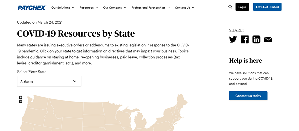 Ressources COVID-19 par État