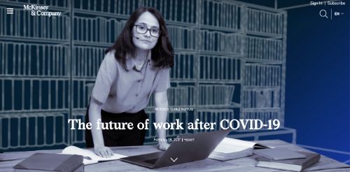The future of work after COVID-19 (McKinsey)