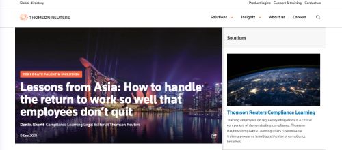 Lecciones de Asia: cómo manejar el regreso al trabajo tan bien que los empleados no renuncien (Reuters)