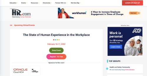 L'état de l'expérience humaine sur le lieu de travail